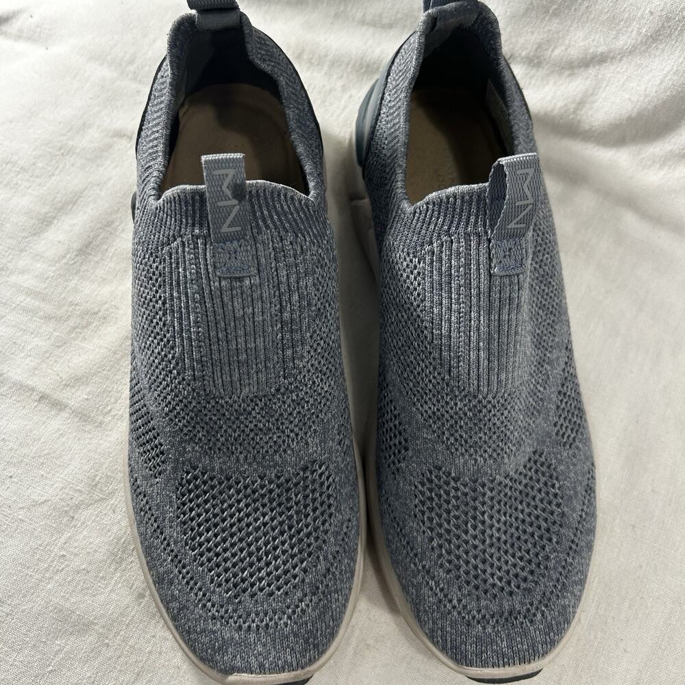 Mark Nason Shoes Womens A-Line-Mila Sneakers 133212 Blue Knit Slip On Size 6.5